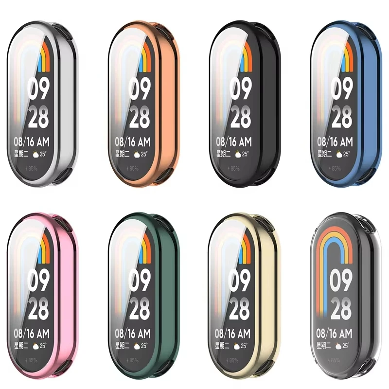 Screen Protector Case For Xiaomi Mi Band 9 TPU Full Cover Fall prevention Bumper Anti-scratch Soft Shell For MIband9 Accessories