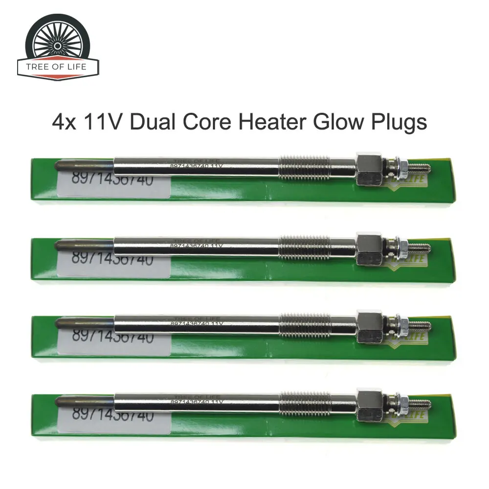 

4X 11V Heater Glow Plugs 8971436741 For Isuzu Trooper III 4JX1 Vauxhall Opel Monterey B 3.0 DTI GN997