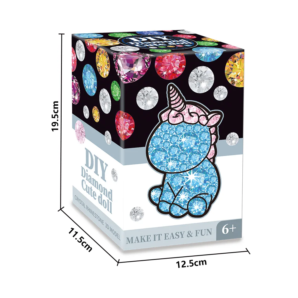 5d diy pintura diamante kits de boneca cristal unicórnio elk bear boneca mosaico bordado strass broca cheia presente decoração para casa
