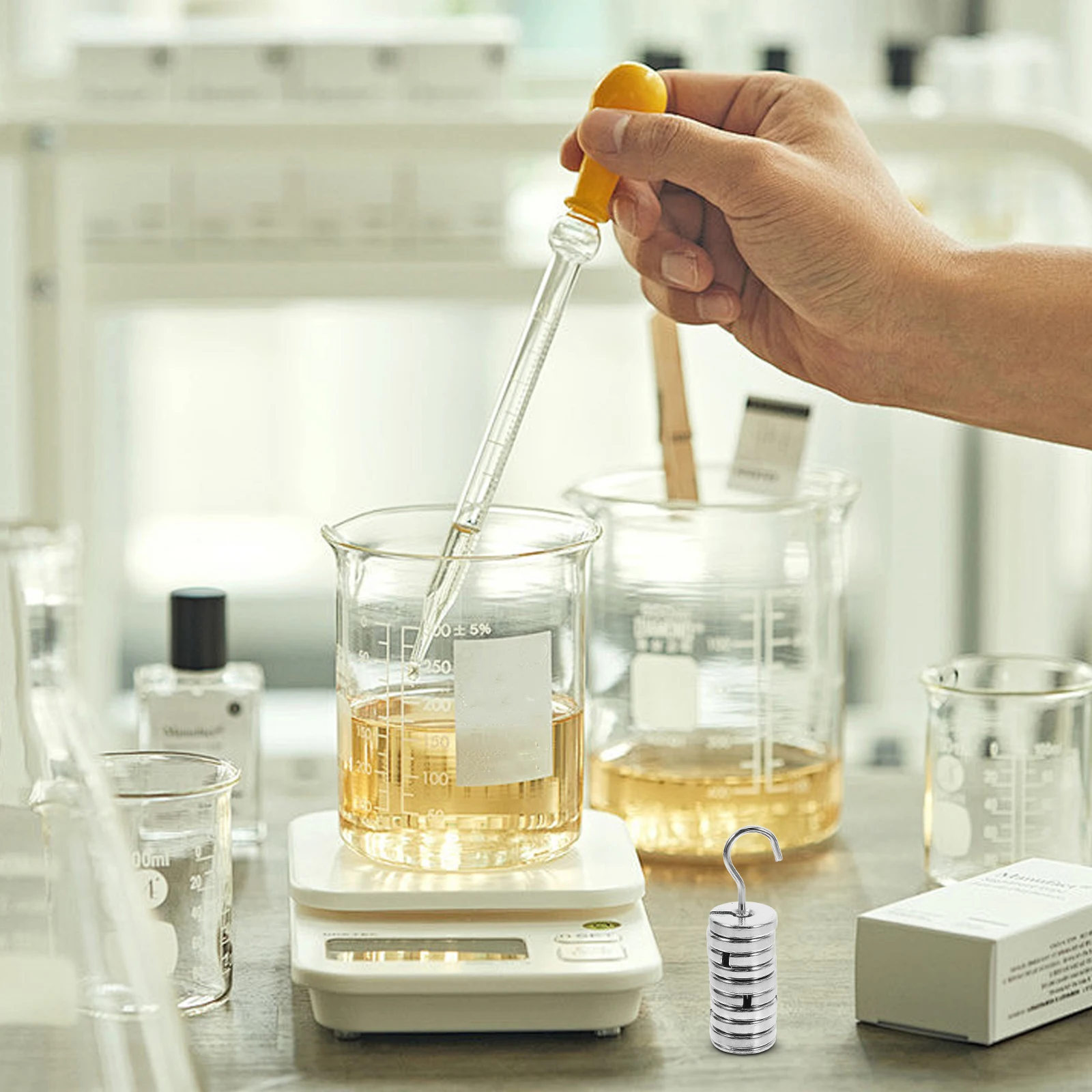 

1 set 1 Set Slotted Mass Weights Chrome Plated Iron For Laboratory Calibration Compact Metal Slotted Mass Set Jewelry Making