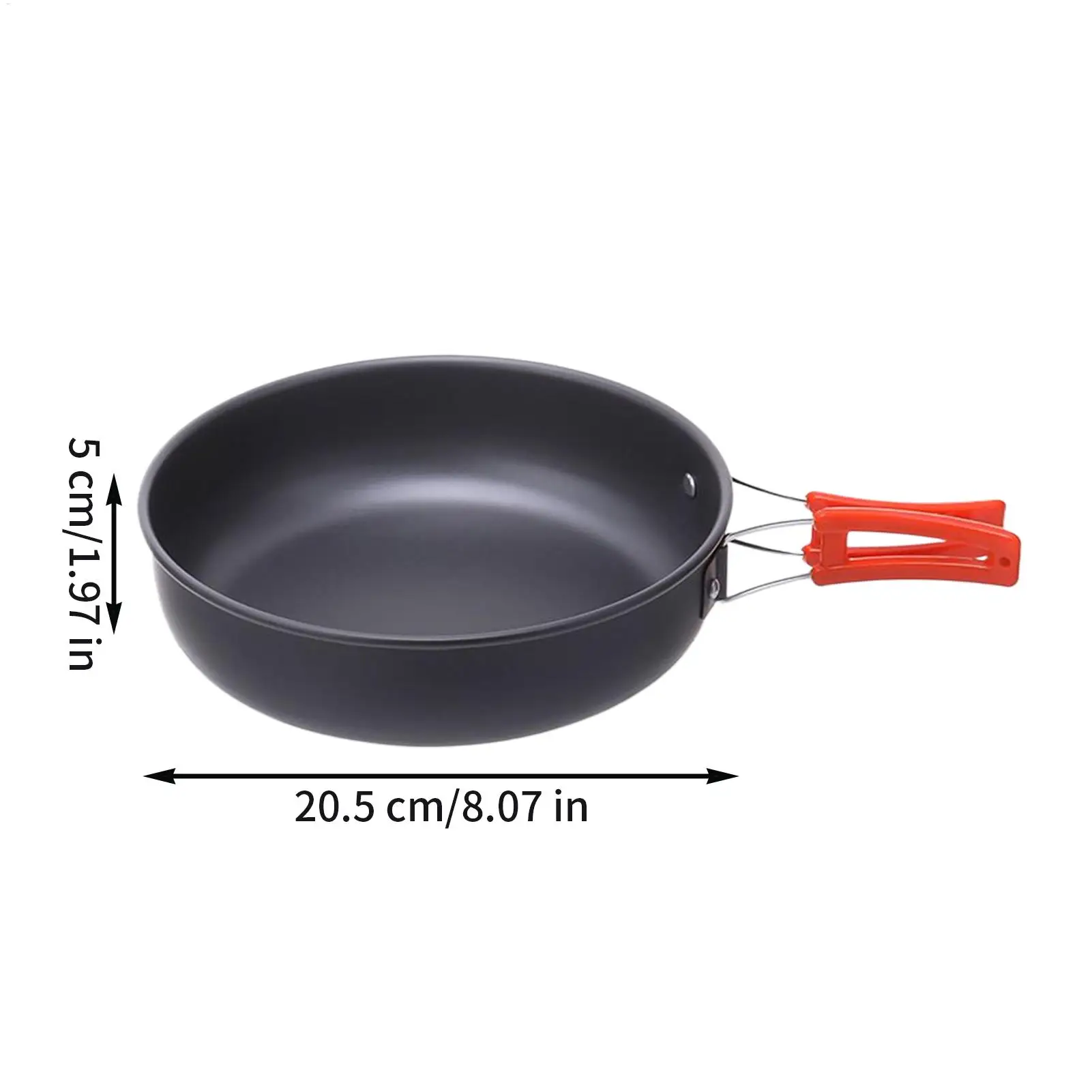 مقالي التخييم للطبخ شقة صينية عموم التخييم سبائك الألومنيوم طلاء غير عصا الحفر الغليان الطبخ مقلاة للخارجية #6