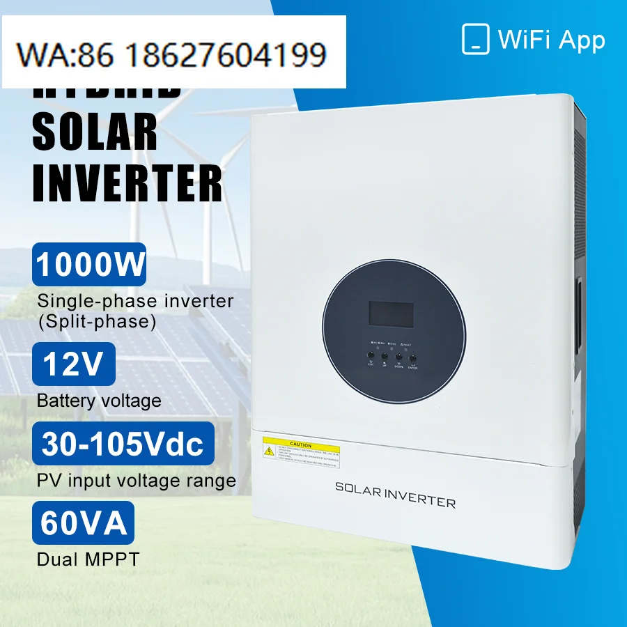 High Quality 11KW Hybrid Solar Inverter MPPT Dual Channel 48V Battery 98% Parallel Version Home Use