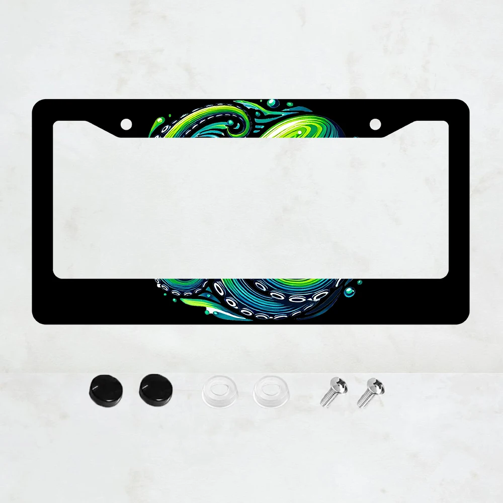 

Синий акварельный осьминог, рамка номерного знака, металлическое украшение автомобиля, набор номерных знаков, кронштейн, рамка с 2 отверстиями