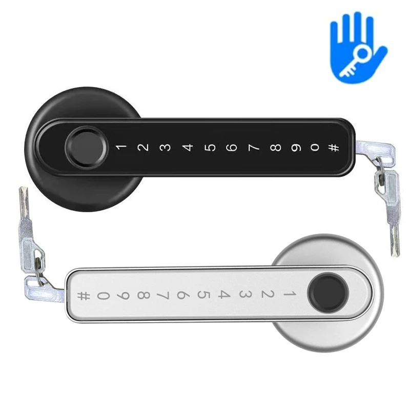 Bluetooth Smart Lock TTLOCK Security Latch Fingerprint Electronic Door Handle Lever Handle Lock Knob Lock