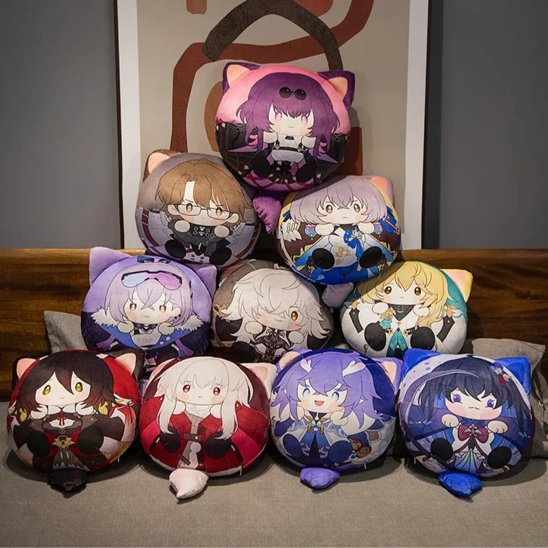 Anime Honkai: Star Rail Luocha Jingliu Blade Huohuo Aventurine Firefly Dan Heng Kafka Cosplay Fluffy Dolls Back Cushion Pendant