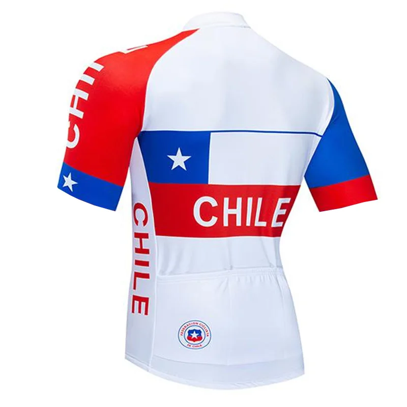 2024 Chile Sport Cycling Jacket White Shirt Short Sleeve Wear Road Jersey Bicycl Pro Outdoor Downhill Sweatproof Runing Moto Bib