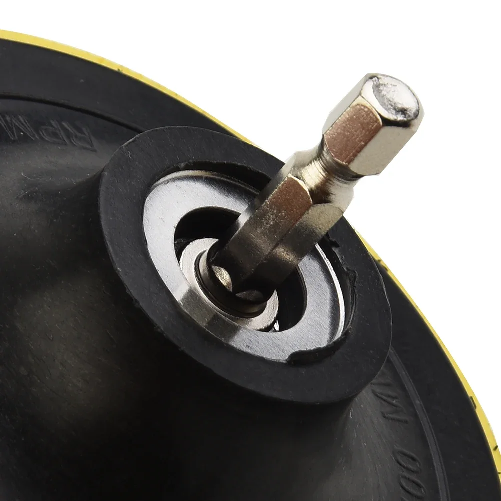 Per smerigliatrici ad aria per smerigliatrici Tampone abrasivo Tampone per lucidatura Home Workshop 1 * 100mm Gancio e anello in poliuretano rotante