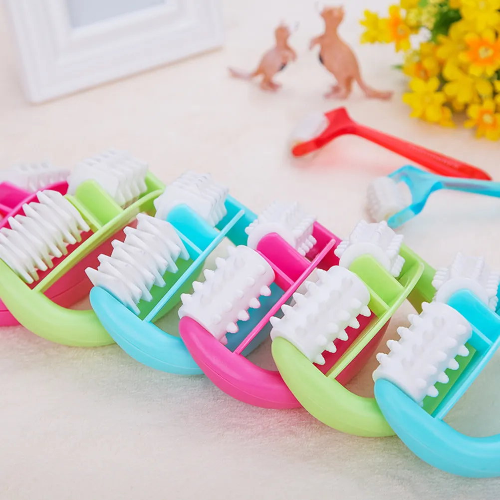 

Массажер с двойными колесиками, зеленый, 13,5*8,5 см, из ABS, PP, TPE, с зубцами, для снятия боли в шее, головной боли, массажный ролик для тела