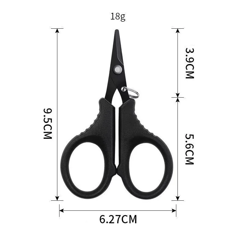 Professional Fishing Scissors Titanium Coated Ultra Sharp Stainless Steel for PE Line Braided Line Lead Wire Compact & Lightweig