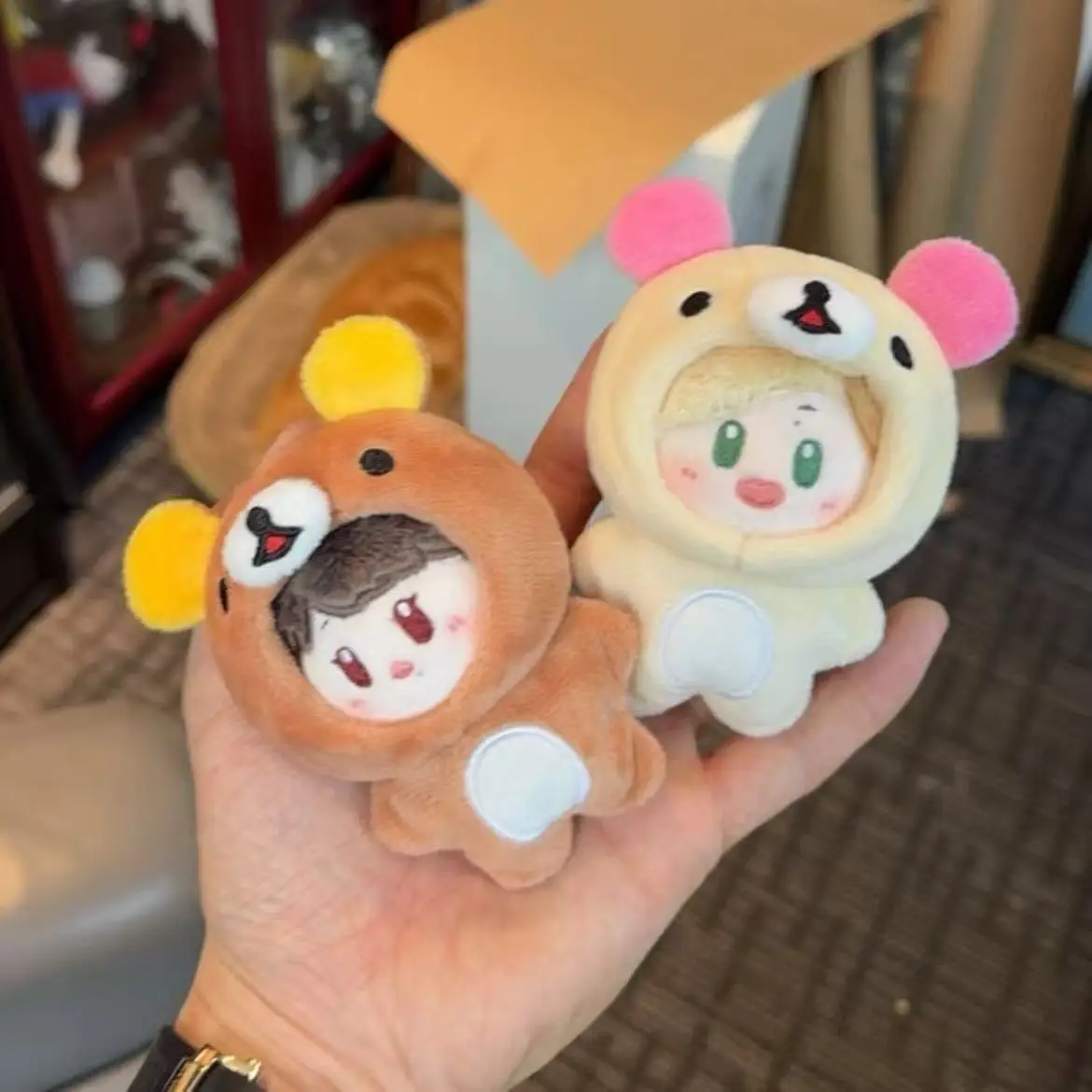 

5CM Cotton Doll Pajamas Bear Jumpsuit Clothes Replacement Outfit Doll Accessories Plush Toys Gift Accessories