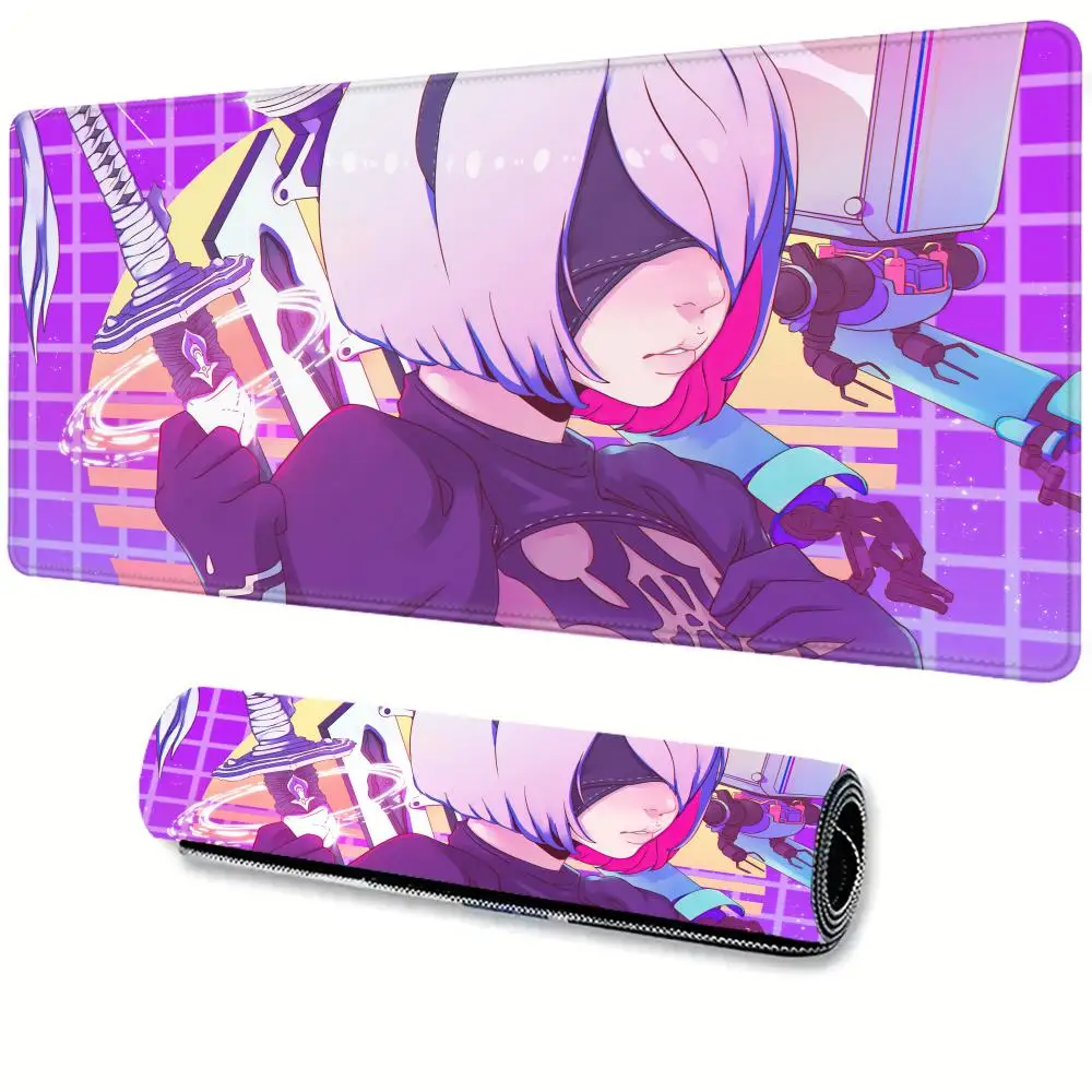 

Nier Automata 2b Mouse Pad PC game carpets laptop desk pad XXL non-slip computer expansion pad keyboard Accessories mouse mat