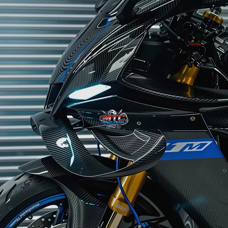 New Spoiler Wing Motorcycle For Yamaha YZF R1 R1M 2020 2021 2022 2023 2024 GP Wing 3 Color YZF-R1 ABS Front Fairing Fixed Wing