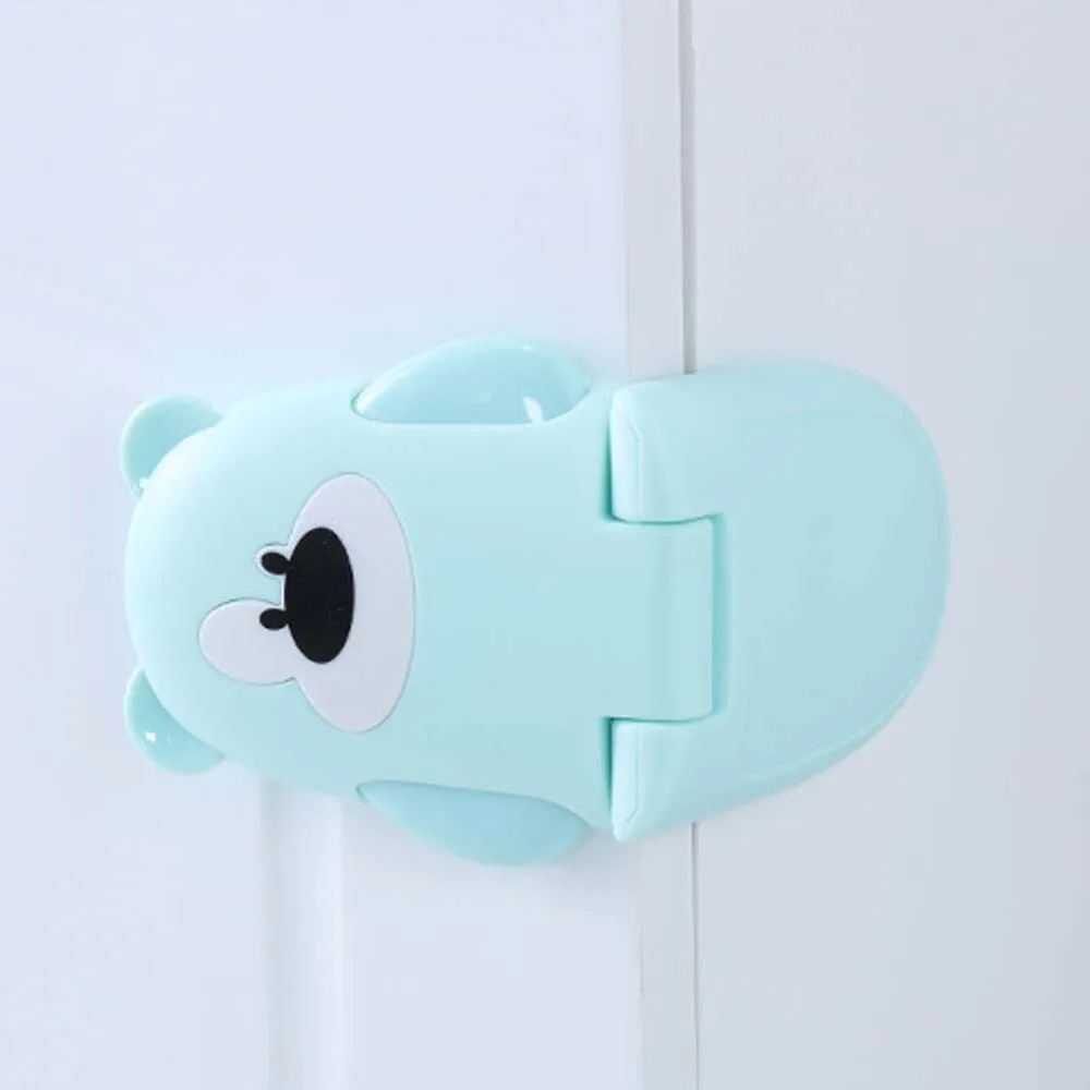 Multi-function Safe Drawer Kids Furniture Refrigerator Cabinet Locks Toilet Lock Right-angle Lock Cartoon