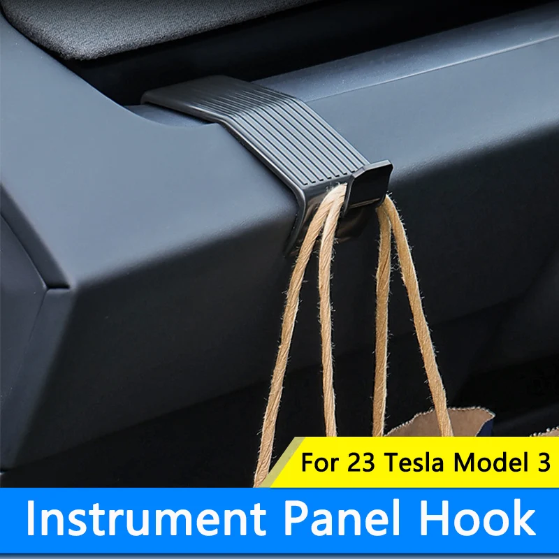 TAJIAN Car Instrument Panel Hooks Air Outlet Phone Stand Hook Decorate Dashboard Hook Bracket For Tesla Model 3 2023 Accessories