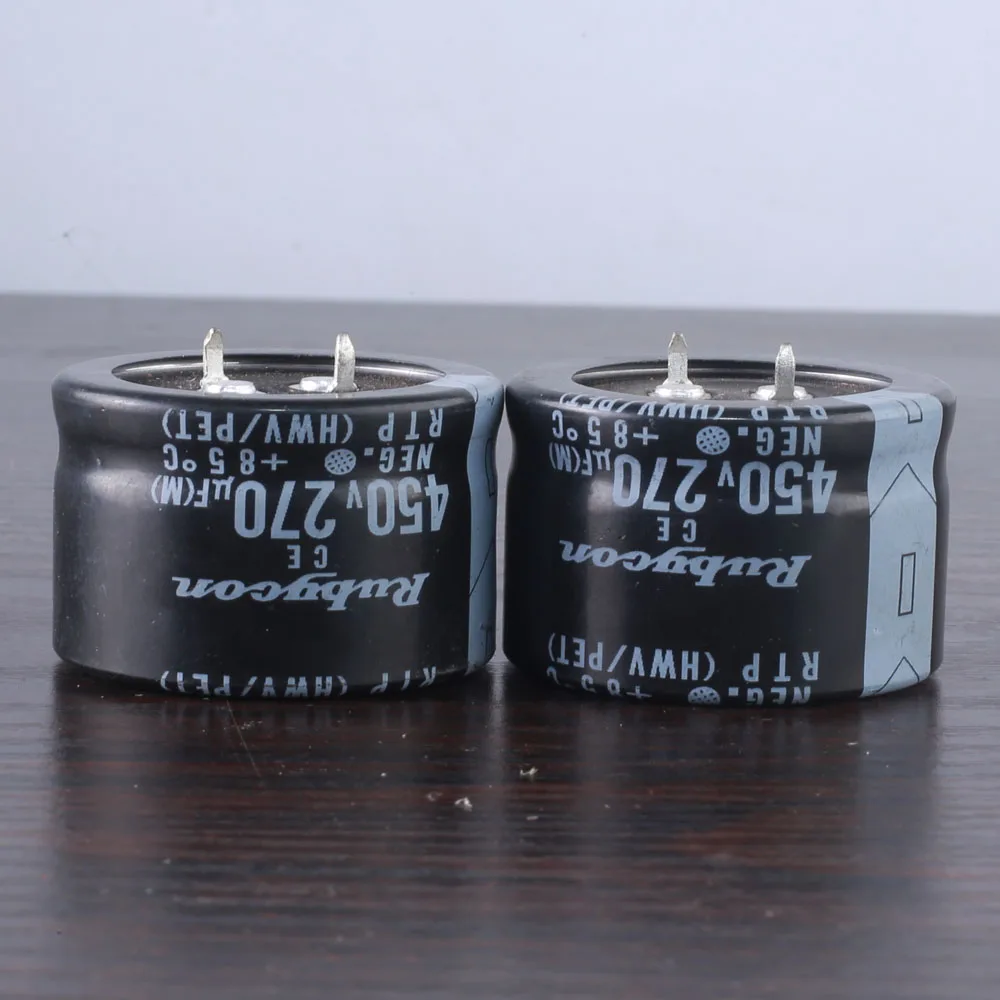 2pcs RUBYCON RTP 270mfd 450v 270uf electrolytic capacitor 85℃ 35*25mm