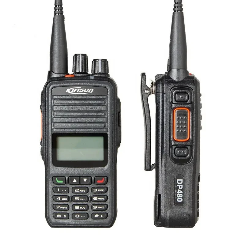 KIRISUN Digital Walkie Talkie, DP480 Dual Band, DMR, Long Talk Distance, Two Way Radio, 10W, DP480