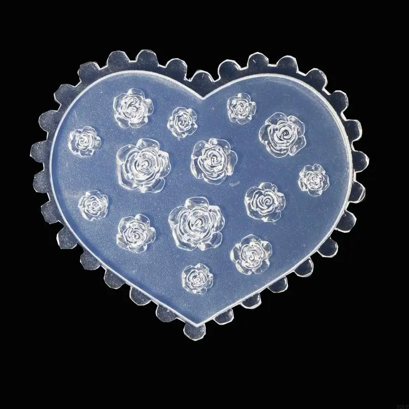 N2UE 3D ROSE FLOWER ART DERATIONS EPOXY RASE LONGE DIRNMANTS СИЛИКОН СИЛИКОН ПРИМЕЧА