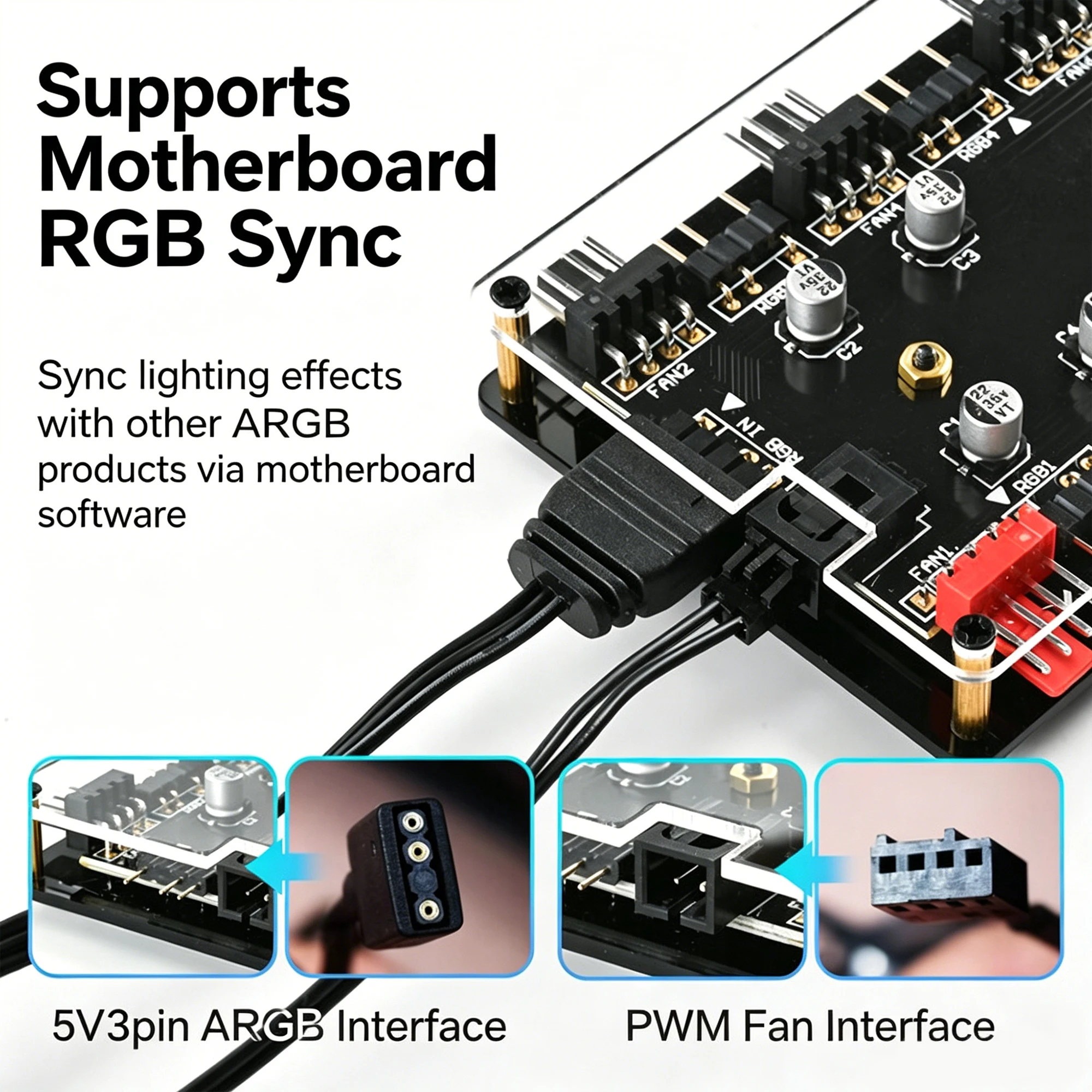 2'si 1 arada 8-Port ARGB ve PW - Fan Hub Rgb Controller incelemesi ve fiyatı