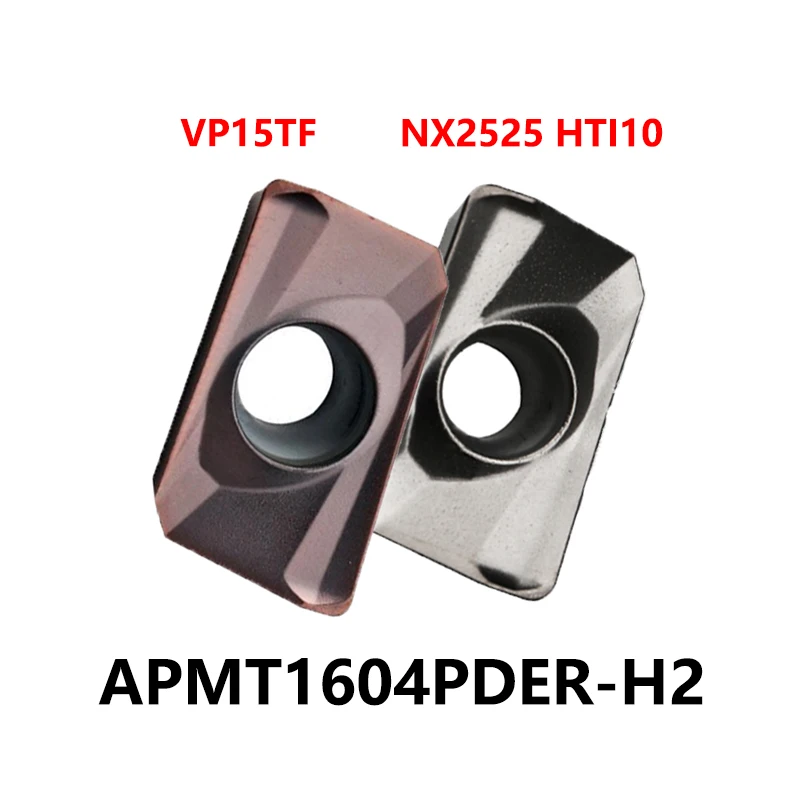 

100% Original APMT1604PDER-H2 VP15TF APMT1604PDER-H2 NX2525 HTI10 Carbide Inserts APMT 1604 PDER APMT1604 CNC Tool Cutter
