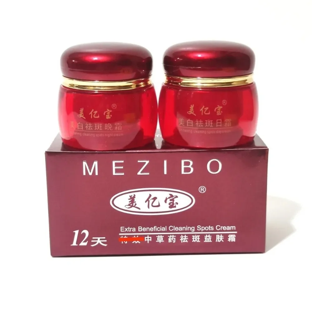 

Original MEZIBO 12 Days Whitening Day Night Cream Set Melasma Dark Age Dark Spots Freckle Remover Skin Lightening Skin Care