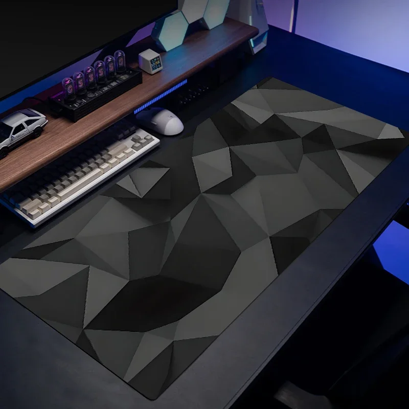 

XXL Large rubber mouse pad gaming office keyboard desktop non-slip mat classic 3D HD printing diamond grid carpet play mats