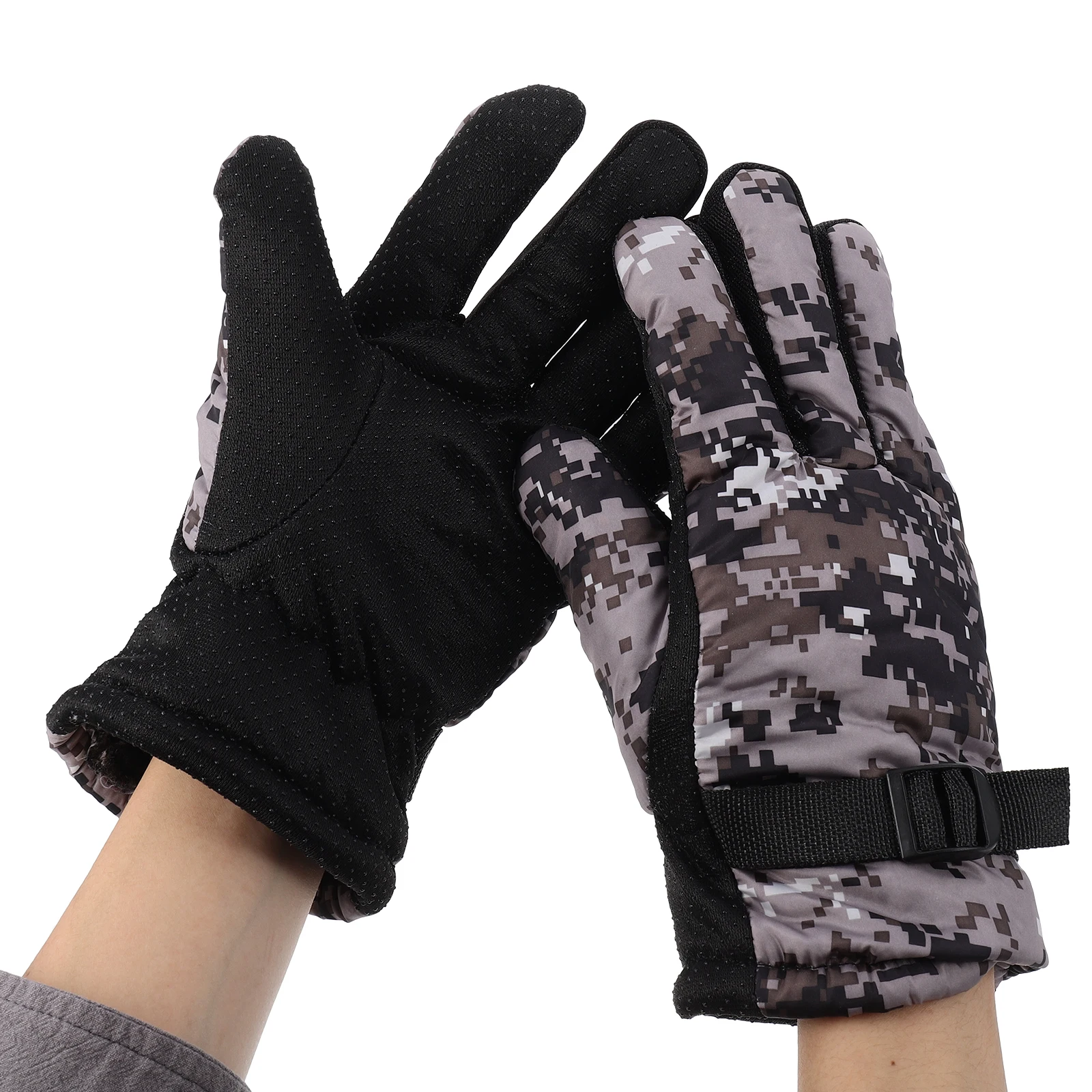 

Bike Fleece Warm Gloves Miss Motorcycle Thermal for Men Rain Cloth Touch Household Cycling Supplies