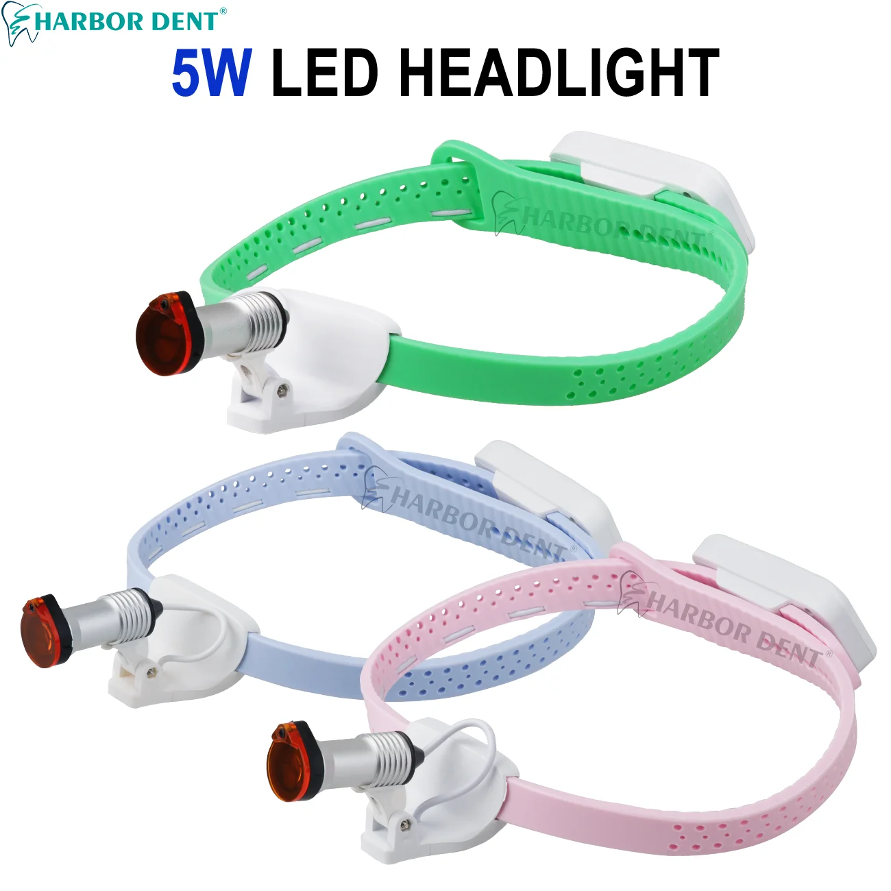 Ultra-light 5W Dental Lab Headlamp Wireless High brightness LED Light Dentistry Medical Otolaryngology Headband Lamp