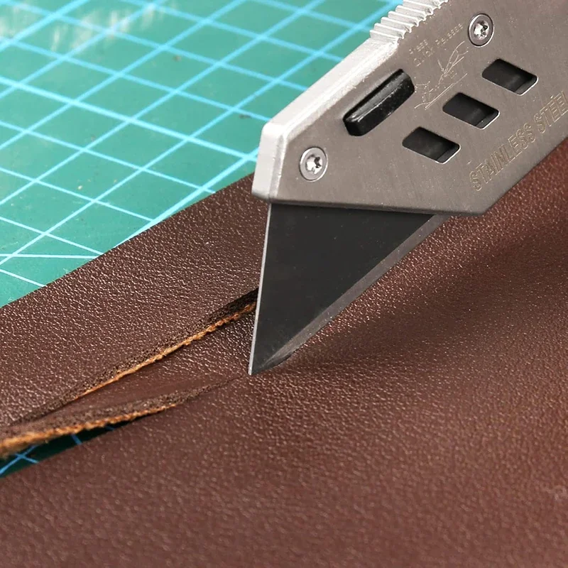 10/30/50 Stück Spezialmesser-Stahl, trapezförmiges Material, Ersatzklinge für Universalmesser, DIY-Kunsthandwerk, Schneidwerkzeug, Klinge – Detail 7