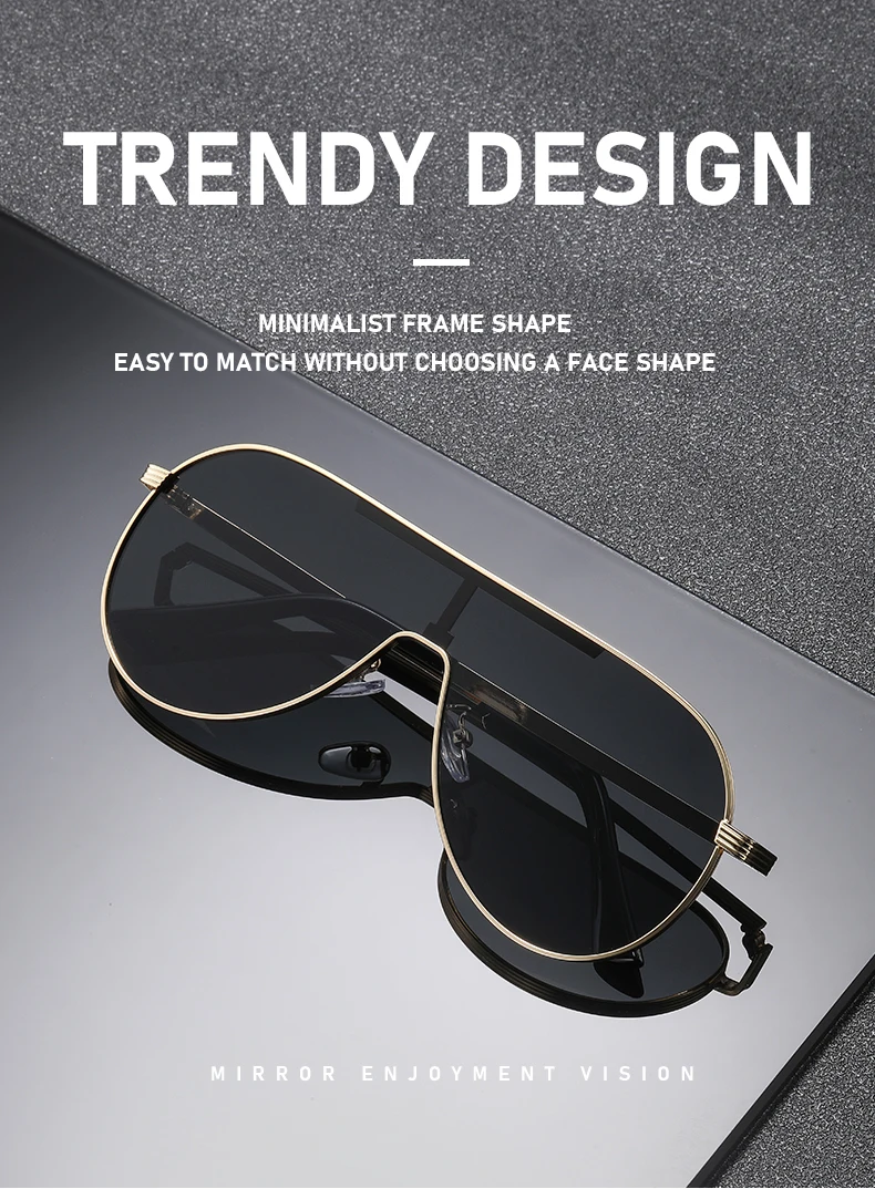 Vollformat-Pilotensonnenbrille im neuen Stil mit großen Rahmen, modische, trendige Metallsonnenbrille, personalisierte Sonnenbrille 2524 – Detail 5