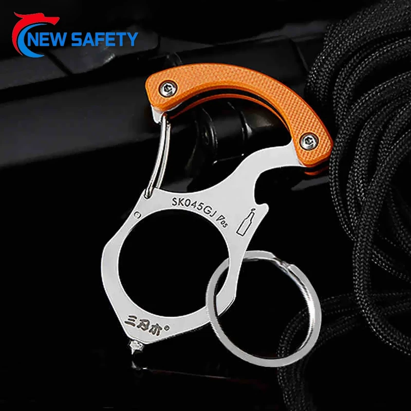 Multi-Functional Self Defense Keychain Bottle Opener Keyring Stainless Steel Emergency Glass Breaker Survival Supplies