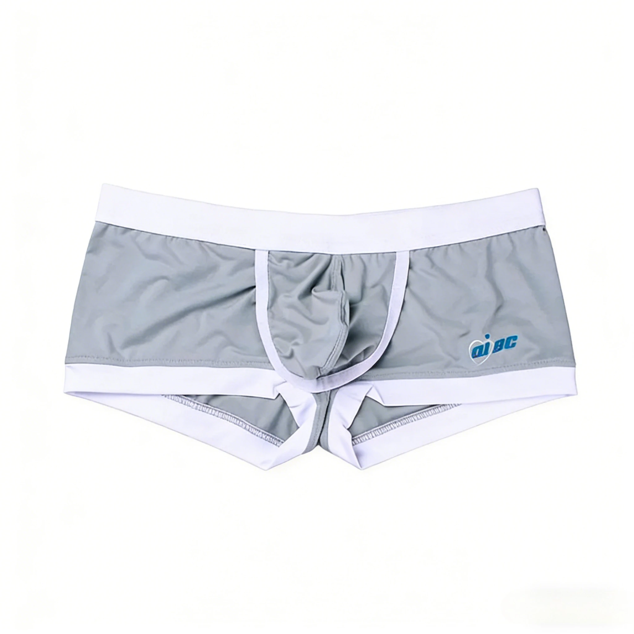 Men's Bulge Boxy Underwear Ice Silk Cozy Quick Dry Cool Feel Boxer Briefs Youth Sexy Mid Waist Penis Bulge Separation Underpants