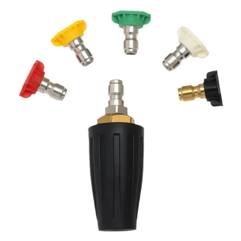 

Nozzle Sprayquick Connect New 2025 1pcs with 1/4 " 360 High-pressure Washer Cleaning Accessories Brass Rotating Turbine
