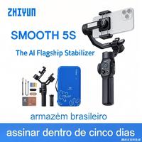 【Ship from Brazil】ZHIYUN SMOOTH 5S AI Flagship Tracking Handheld Stabilizer 3-Axis Smartphone Gimbal Outdoor Gimbals