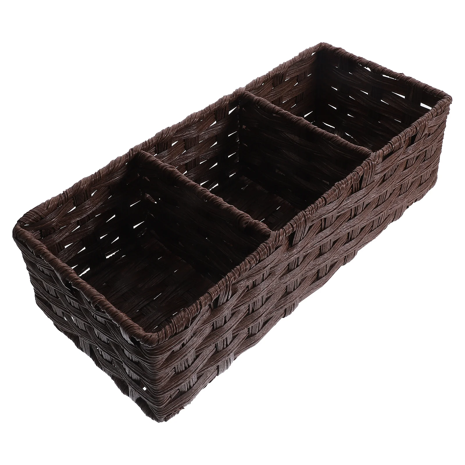 

Multifunctional Storage Basket Baskets Multipurpose Rectangle Coffee Woven Shopping