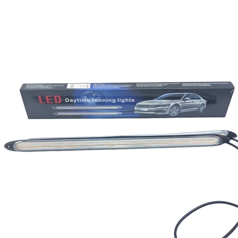 Universal 12V LED DRL Daytime Running 15 23 27 35 Cm LED Headlight Strip New Condition 6000k Car Accessories For F30
