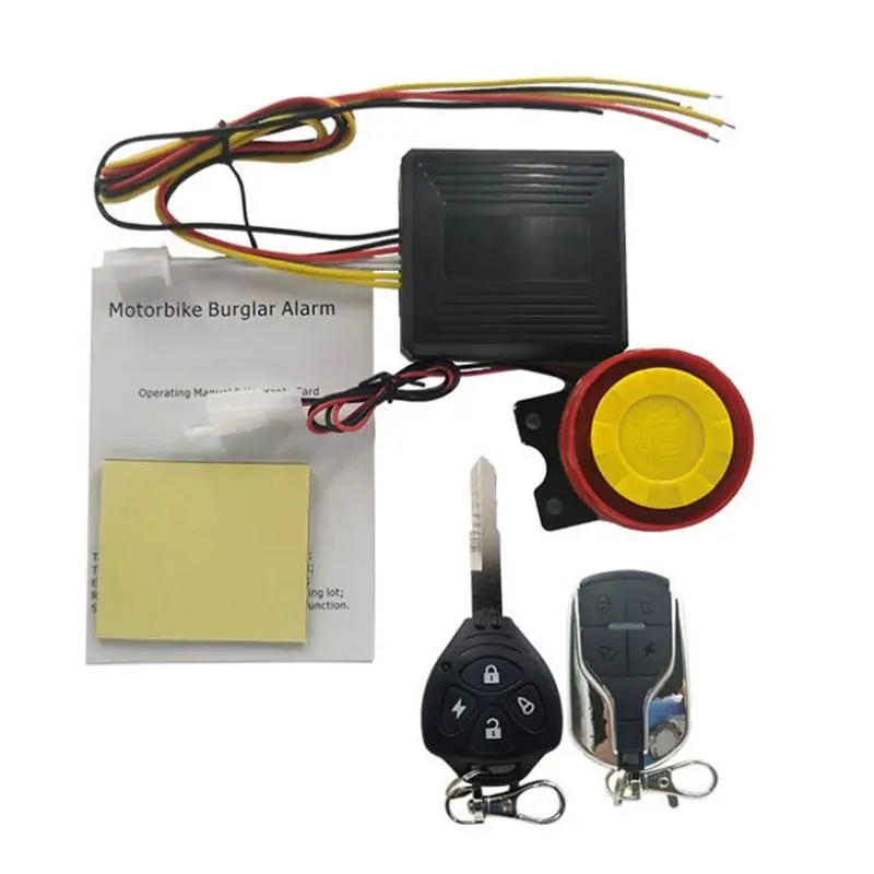 

[LXYA68Z!] DC12V Motorcycle Device Security Alarm System Remote Control Function Support For Hazard Light Activationa