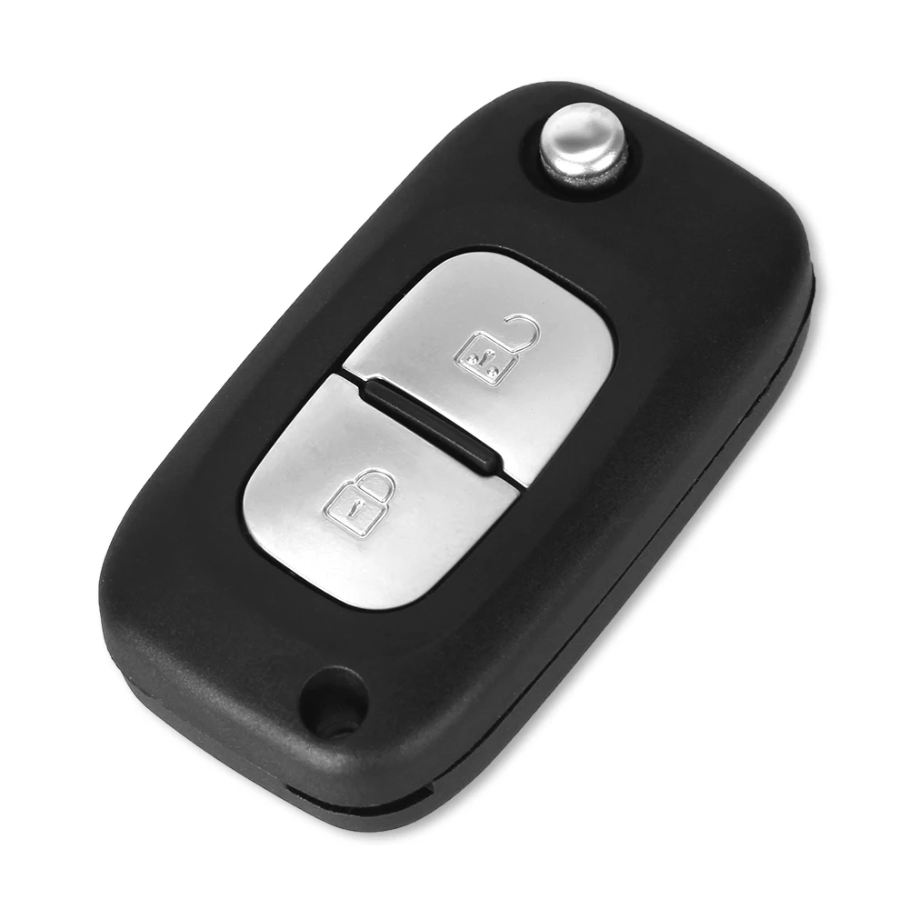 KEYYOU 2/3 Buttons Car Remote Key Case Cover Flip Fob Folding Uncut Blade Shell for Renault Fluence Clio /Megane /Kangoo Modus