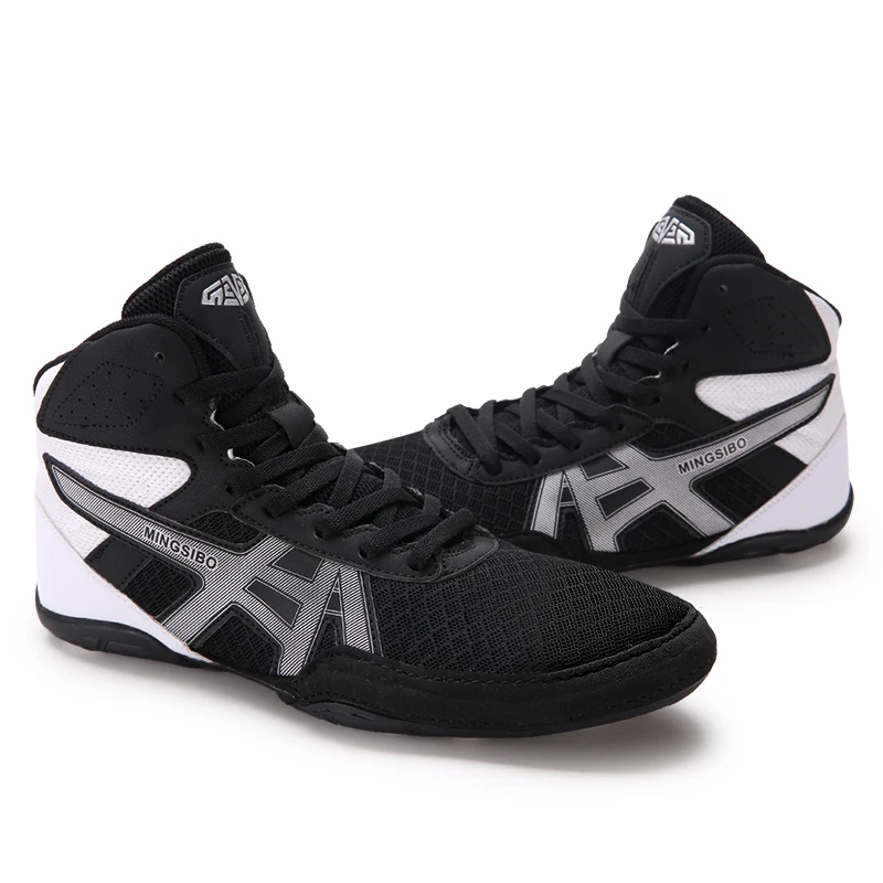

Hot new wrestling shoes 2025 training wear-resistant non-slip boxing shoes men's mesh breathable wrestling shoes Very good