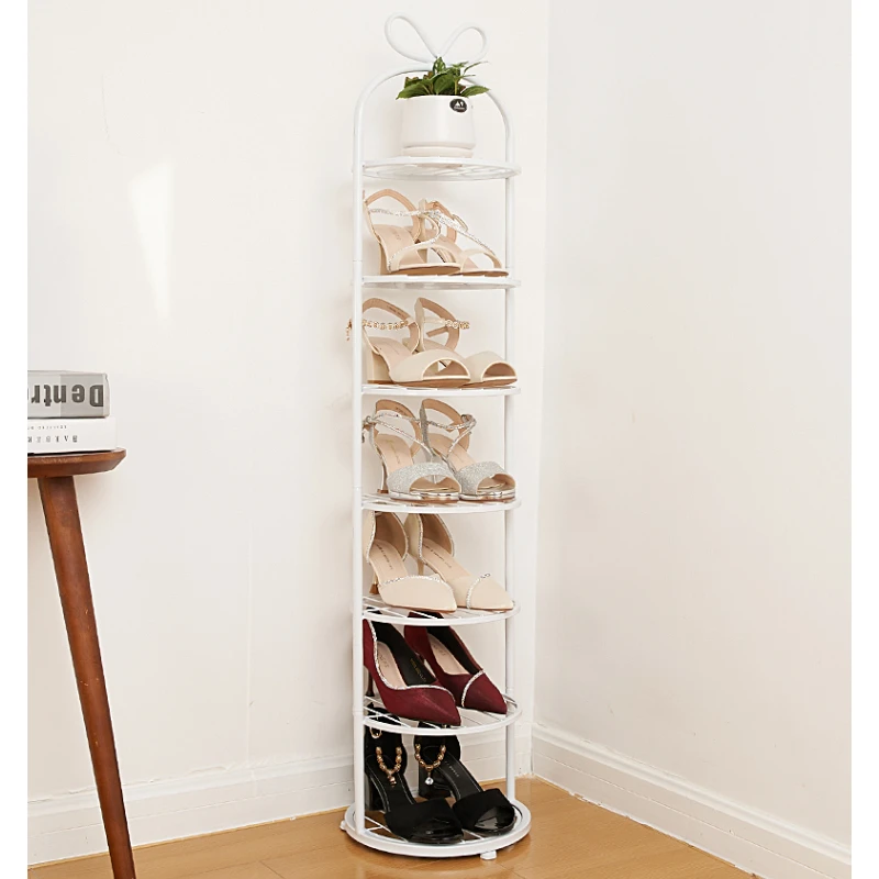 Modern Metal shoe rack entrance vertical organizer multilayer shoe shelf Narrow Balcony plants shelves space saving furniture