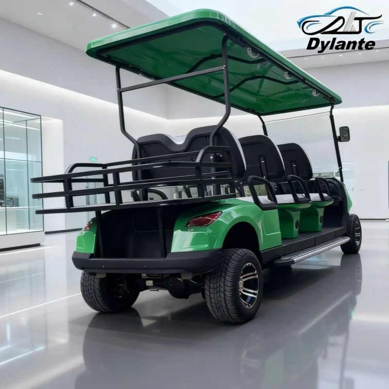Dedicated To Attractions 60V 72V Lithium Battery Electric Golf Cart Multi-Color Light Flashing Golf Cart Scenic Sightseeing Car