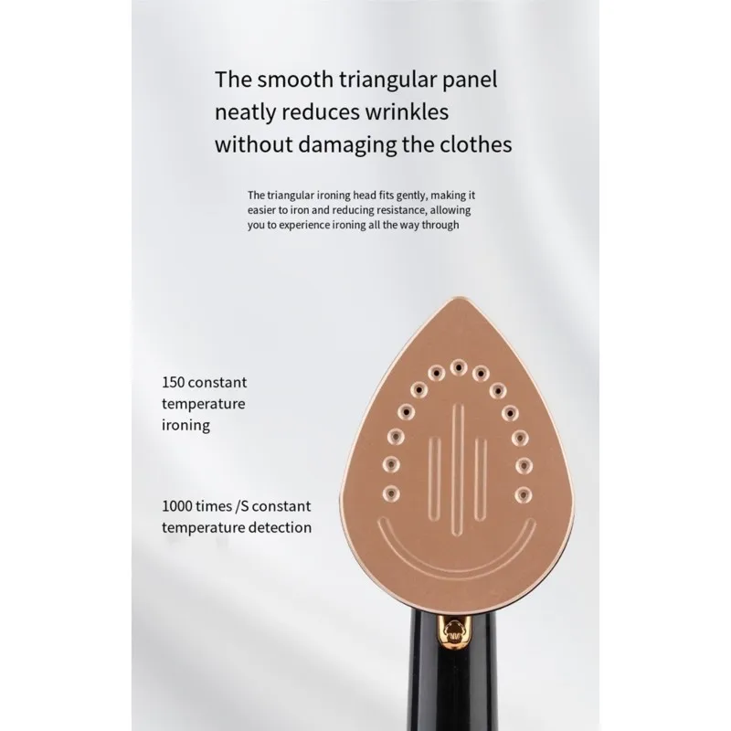 AC93-Portable Folding Garment Steamer For Home Use - Multi-Plug, 1500W, 200-240V US Plug