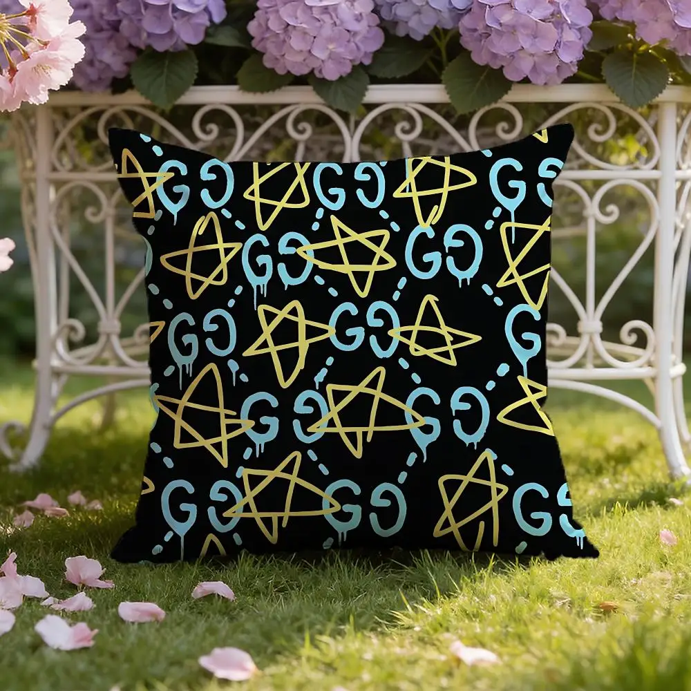 Star Pattern Cushion Cover Home & Car Dual-Scene Pillow Cover: Reversible for Premium Comfort
