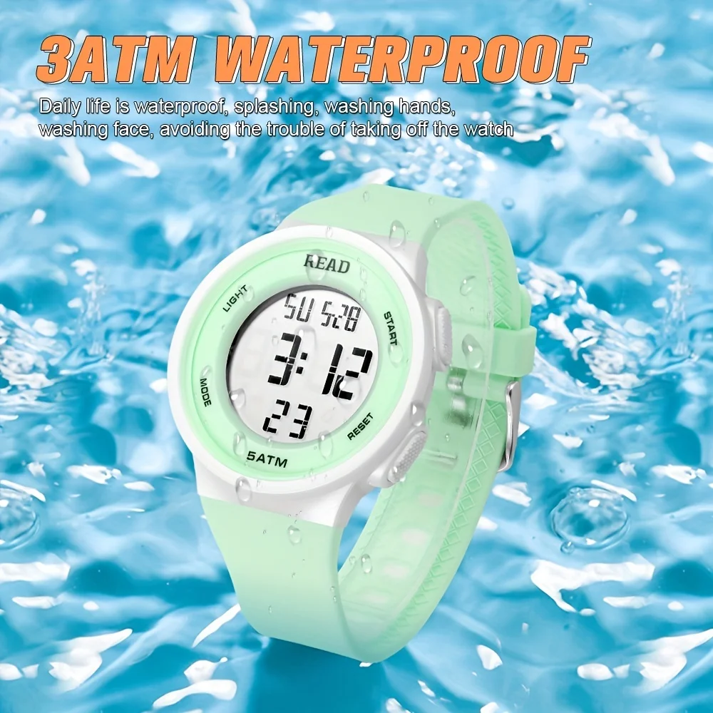 Watches for Women, Fashion Watch With High-Resolution LED Definition Display, Waterproof Multi-Function Electronic Digital Watch