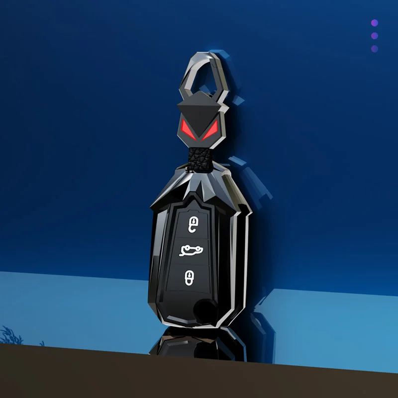 Сплав + силикагелевый ключ фоб для Peugeot 2008 II 3008 II 207 208 307 защита для рефлектора для Citroen C5 X X7 Berligo C3 C4 C6