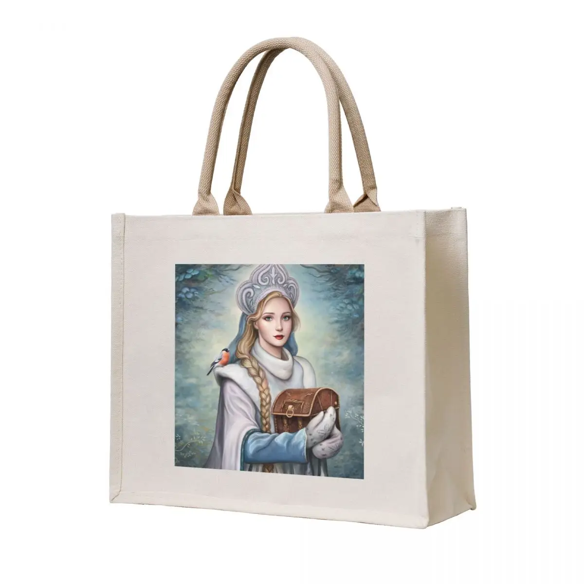 

Snow Maiden Tote Bag shopping bags foldable reusable grocery bags cloth bag woman