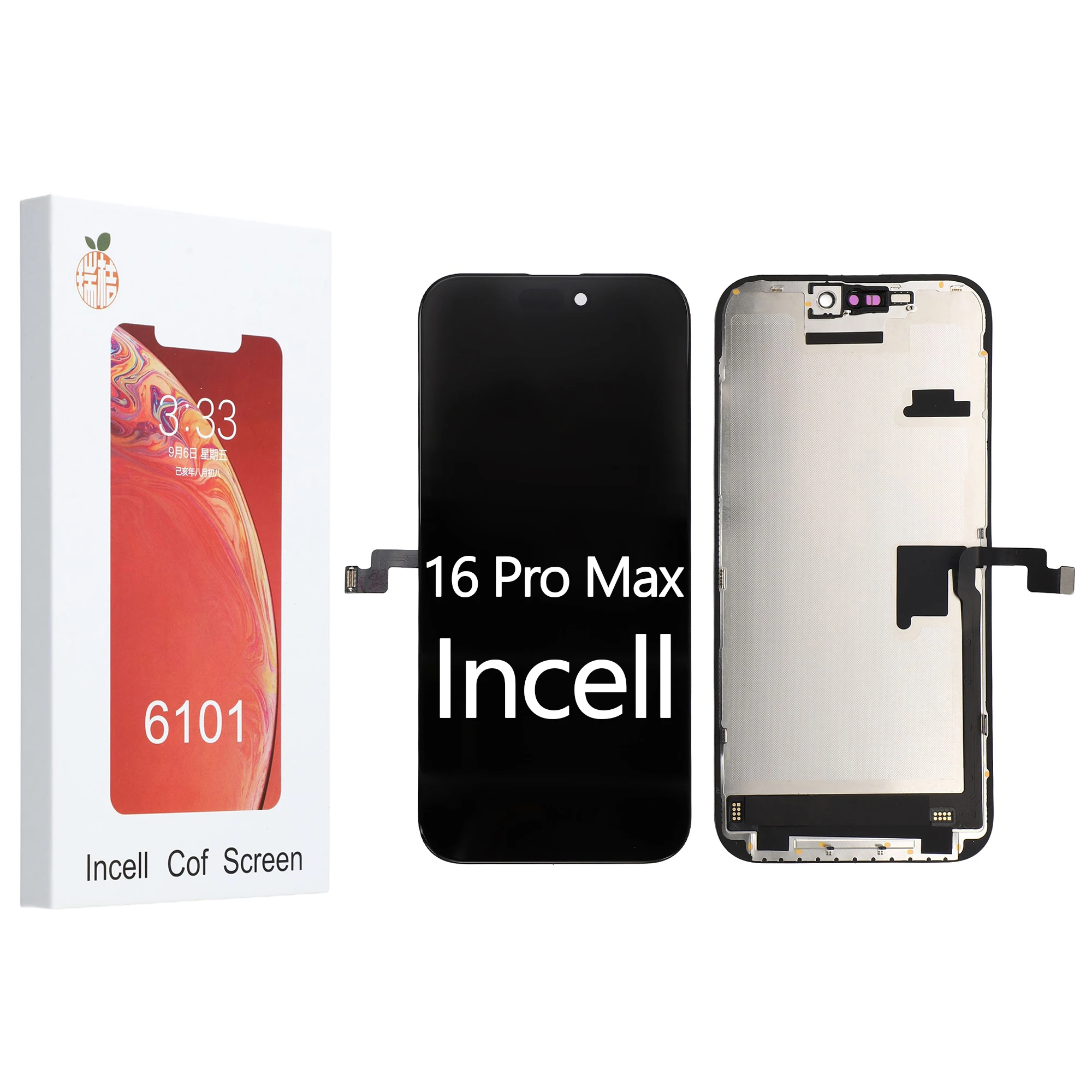 

For iPhone 16 Pro Max Grade C LCD Screen and Digitizer Assembly Replacement Part (RUIJU In-Cell Workmanship) (Without Logo)