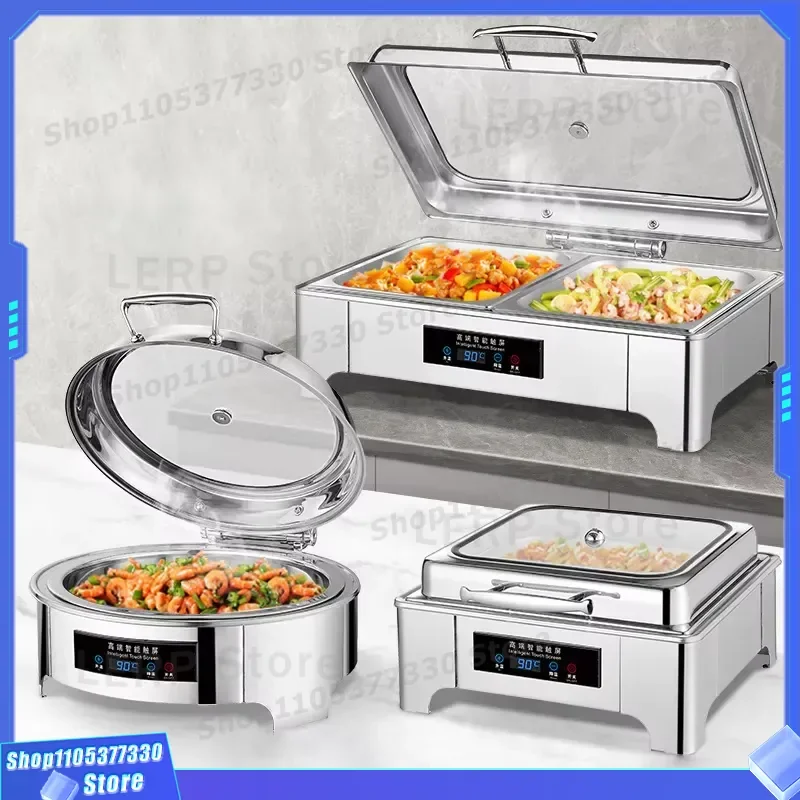 Commercial Catering Hot Pot Buffet Heater Stainless Steel Restaurant Kitchen Equipment Food Warmer for Hotel Dining Room