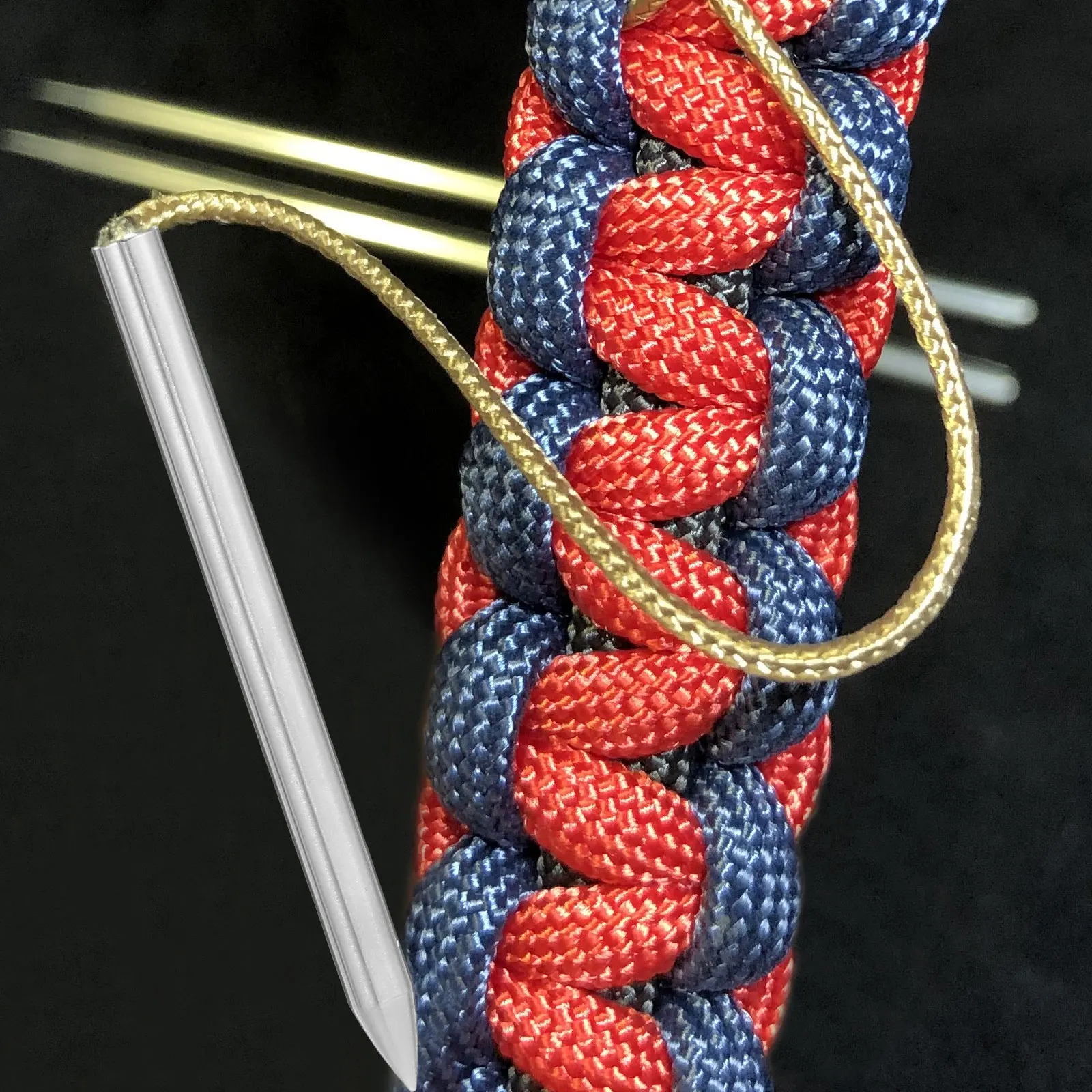 

Needle Braided Metal Tattings Baseball Glove Lacing Tool Craft DIY Opening Pry Knitting Needles Versatile Use For