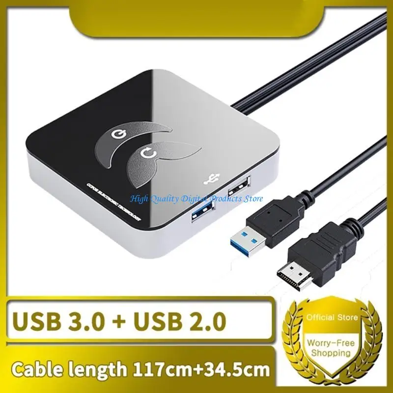 

U2JE USB Computer Computer Desktop Extension Extension On Out кнопку выключения с портом USB3.0/2.0