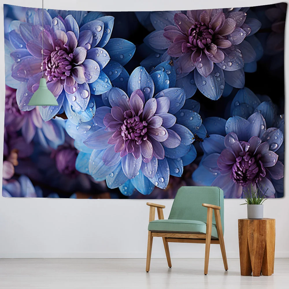 Beautiful flower tapestry room decoration wall hanging cloth cheap Bohemian home wall decoration tapestry bedroom living room